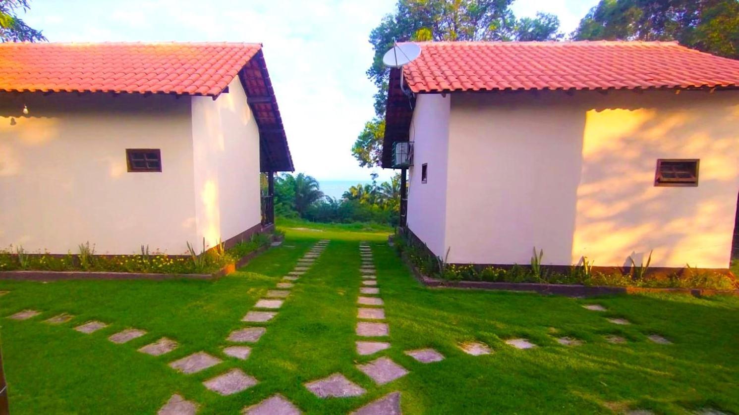 Paraiso Da Falesia Em Cumuruxatiba Com Vista Excepcional Para O Mar Villa Exterior photo